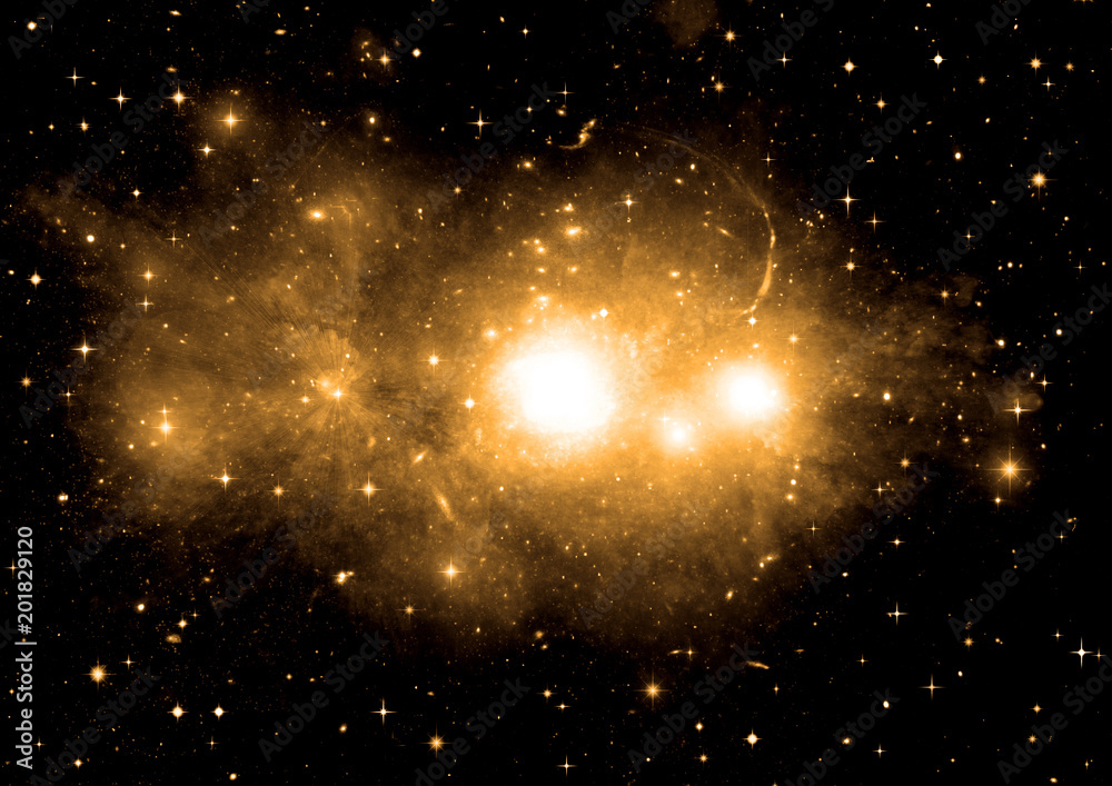 galaxy in a free space galaxy in a free space