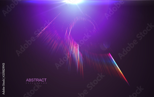 Aurora borealis transparent light effect
