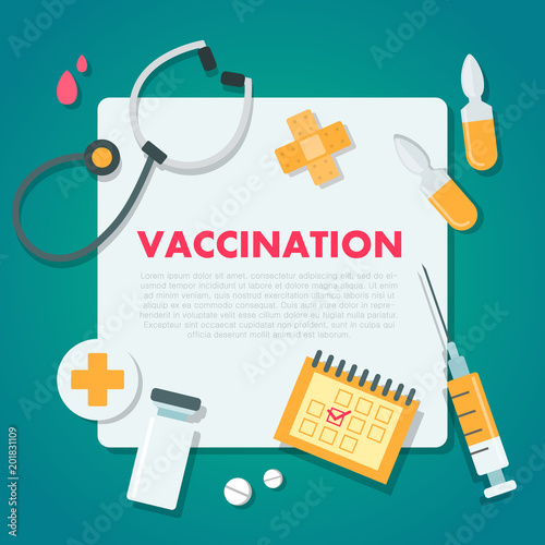 Vaccination concept illustration.