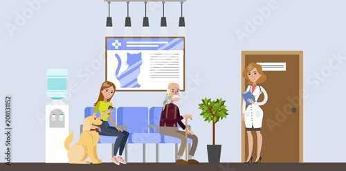 Vetclinic illustrations room.