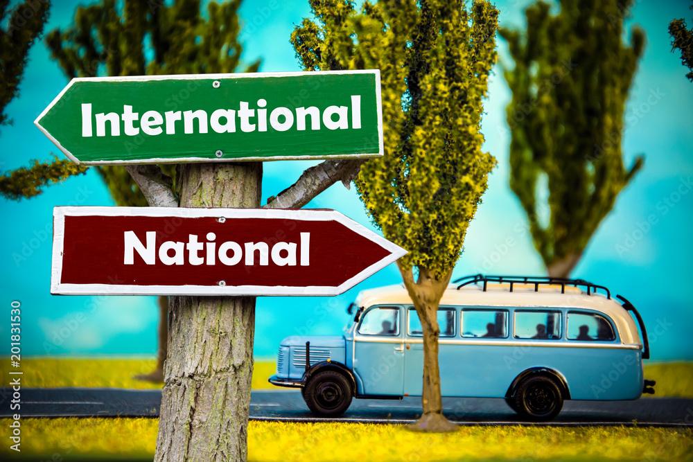 Fototapeta premium Schild 308 - International
