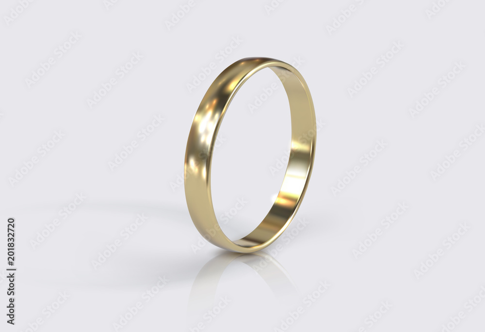 Golden ring. Vector realistic illustration. Golden ring. Vector realistic illustration.