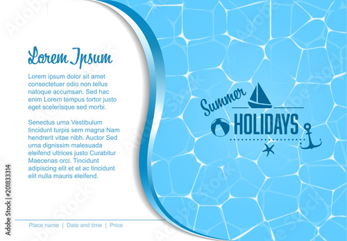 Vector summer party template