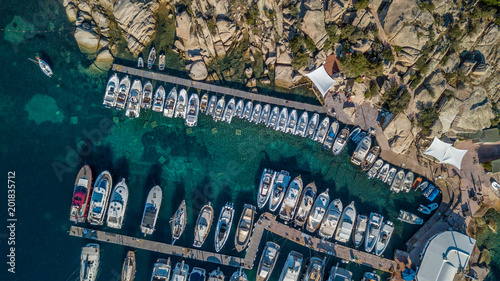 Mediterranean port in Sardinia