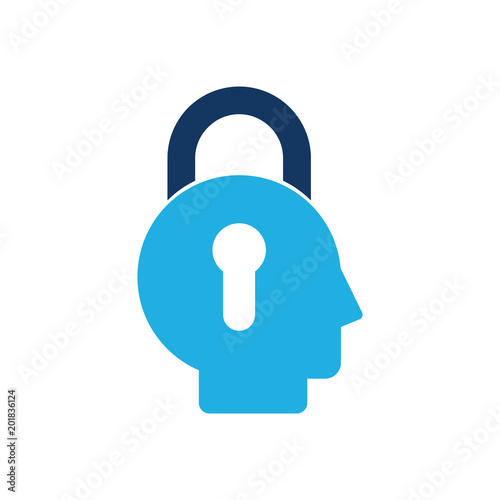 Security Head Logo Icon Design