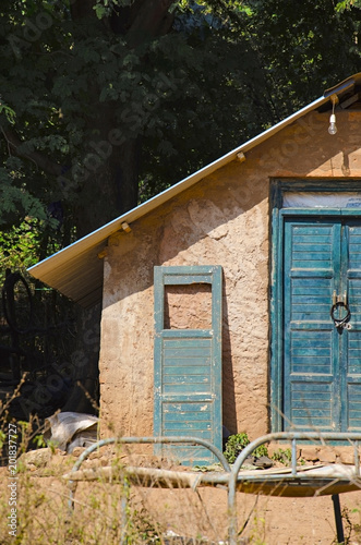 Rural House, on the way to Paper factory, Pondicherry, Tamil Nadu, India photo