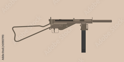 german mp3008 gun world war 1 and 2 submachine gun