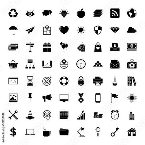 Universal outlined icons