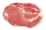 Pork fresh raw steak perfect shape and quality.