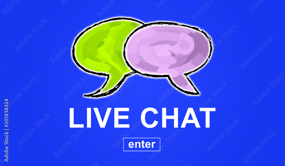Concept of live chat Concept of live chat