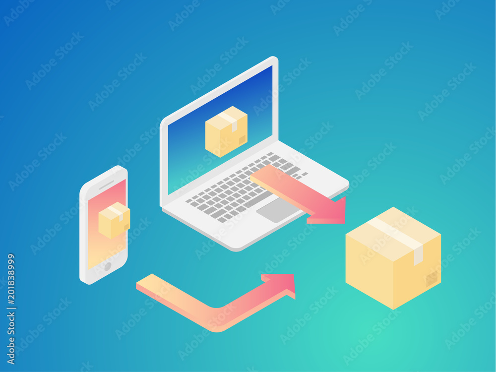 e-commerce concept isometric graphic e-commerce concept isometric graphic