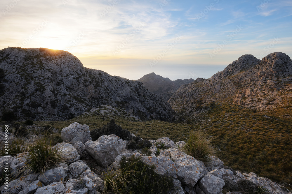 Obraz premium Sa Calobra & Schlucht Torrent de Pareis auf Mallorca