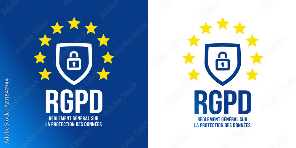 Naklejka premium RGPD / Règlement Général sur la Protection des Données
