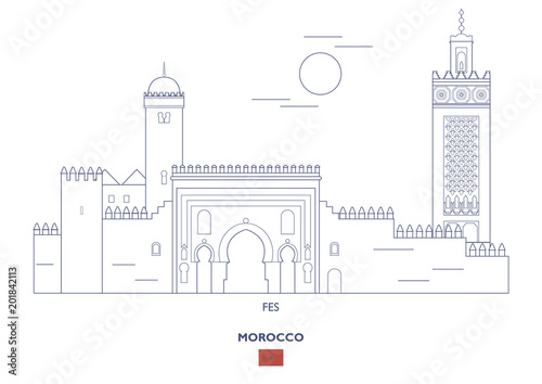 Fes City Skyline, Morocco