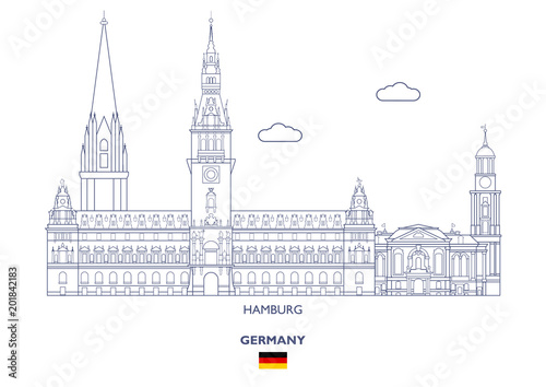 Hamburg City Skyline, Germany