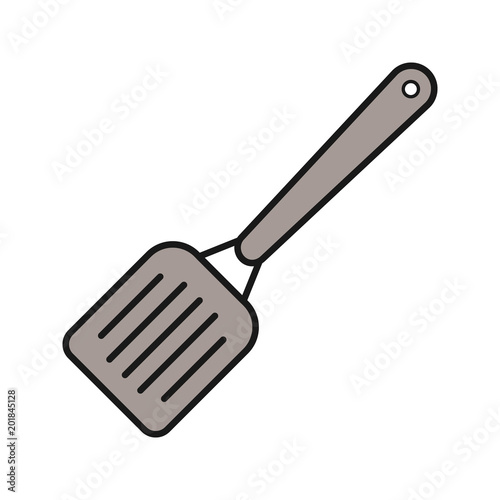 Kitchen spatula color icon
