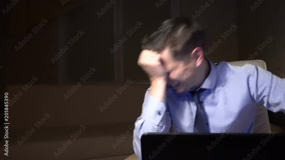 Businessman sad and disappointed Businessman sad and disappointed