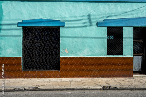 Street view in the centre of Merida downtown in Mexico photo