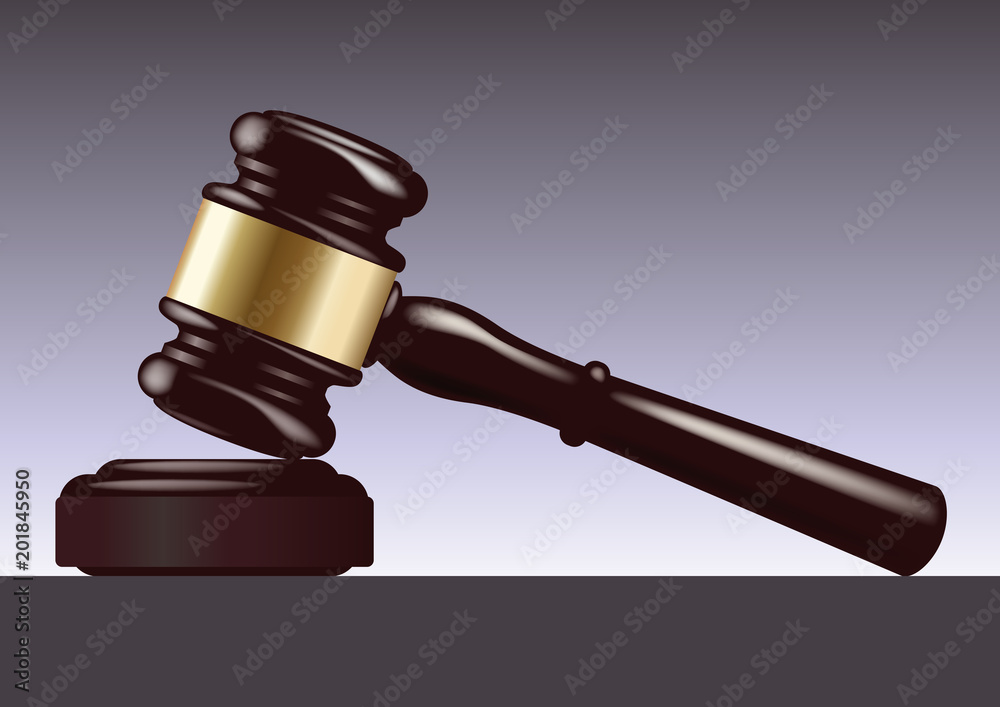 Vecteur Stock justice - maillet - marteau - juge - maillet de justice -  commissaire priseur - enchère - verdict - système judiciaire | Adobe Stock