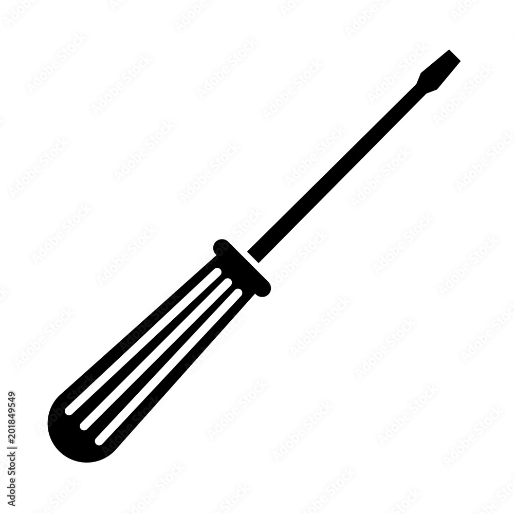 Screwdriver on a white background Screwdriver on a white background