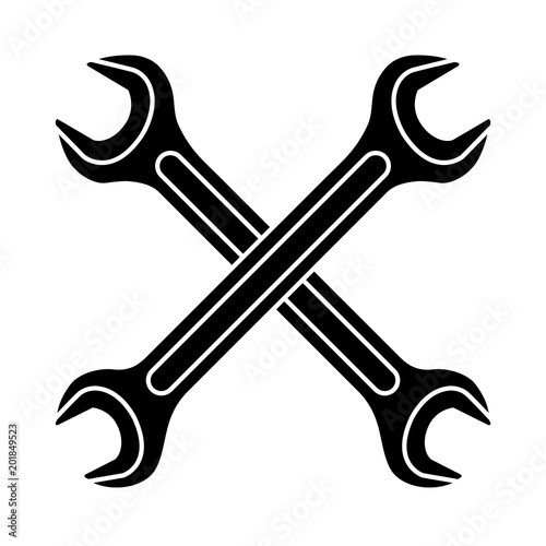 Two Wrench on a white background