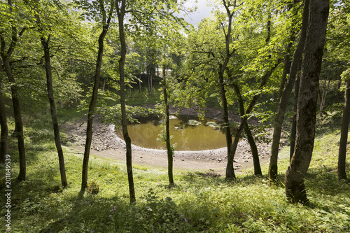 Kaali crater in the island of Saaremaa, Estonia. The impact was caused by a meteorite over 3,500 years ago photo