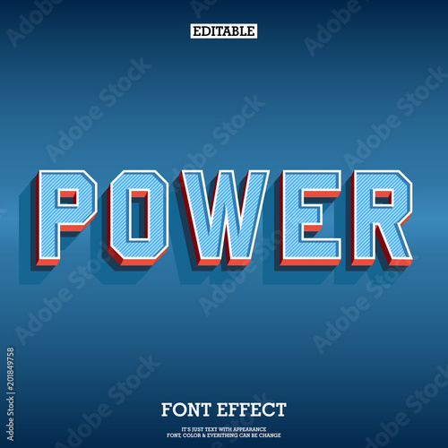 old school modern 3d font effect for poster design