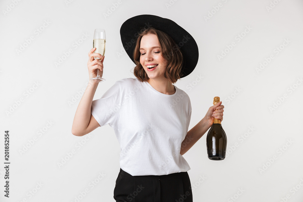 Portrait of a happy young woman
