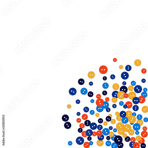 Vector Confetti Background Pattern. Element of design. Colored buttons on a black background