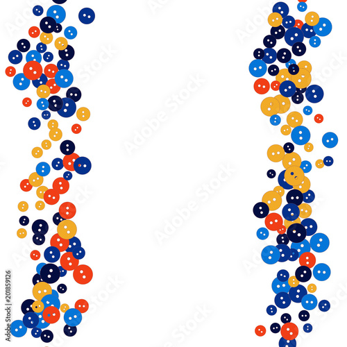 Vector Confetti Background Pattern. Element of design. Colored buttons on a black background