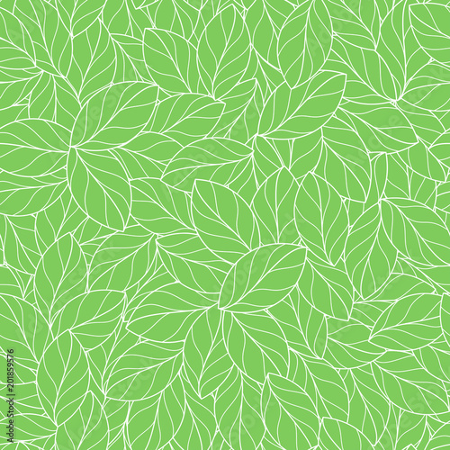 Seamless linear leaves pattern