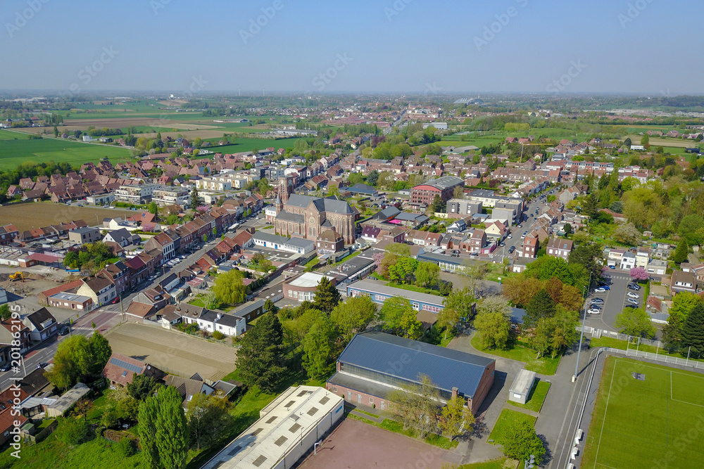 Aerial view of a city