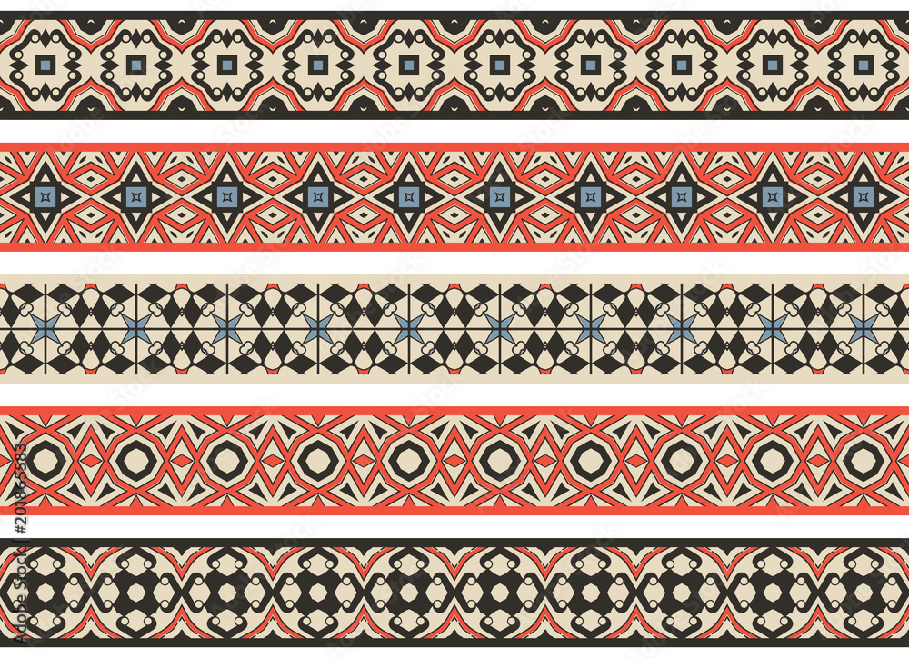 Seamless decorative borders