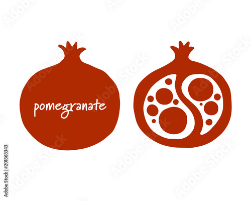 Pomegranate, sketch for your design