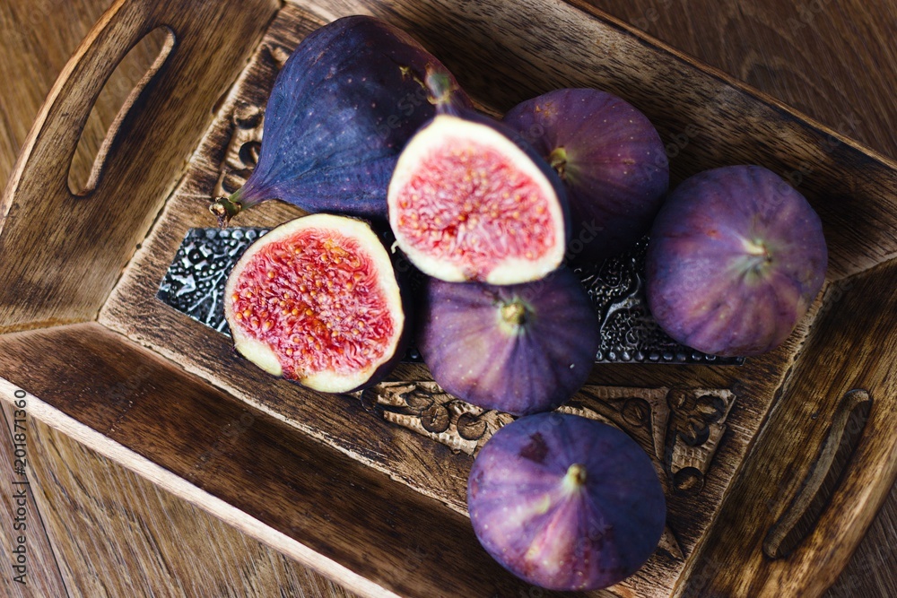 Ripe sweet purple figs Ripe sweet purple figs
