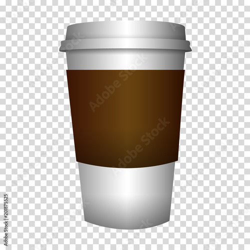 VECTOR coffee to go in cup.