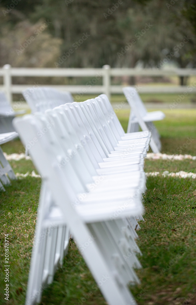White wedding Ceremony Chairs