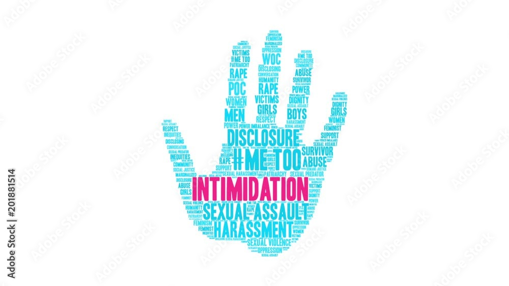 Intimidation Animated Word Cloud on a white background. Intimidation Animated Word Cloud on a white background.