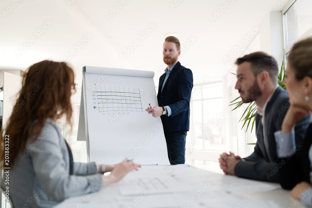 Group of architects working on business meeting Group of architects working on business meeting