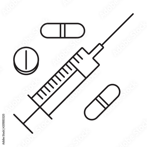 Line icon medicines