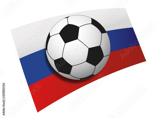 Russlandflagge Fu  ball