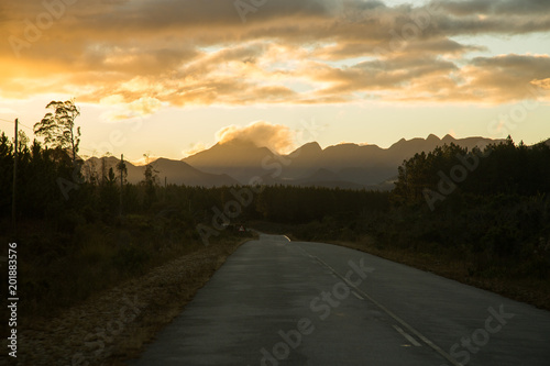 Road in to the sunset. © Daniel
