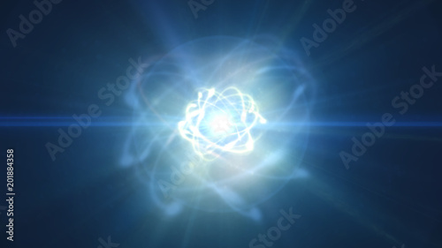 atom orbit in space photo