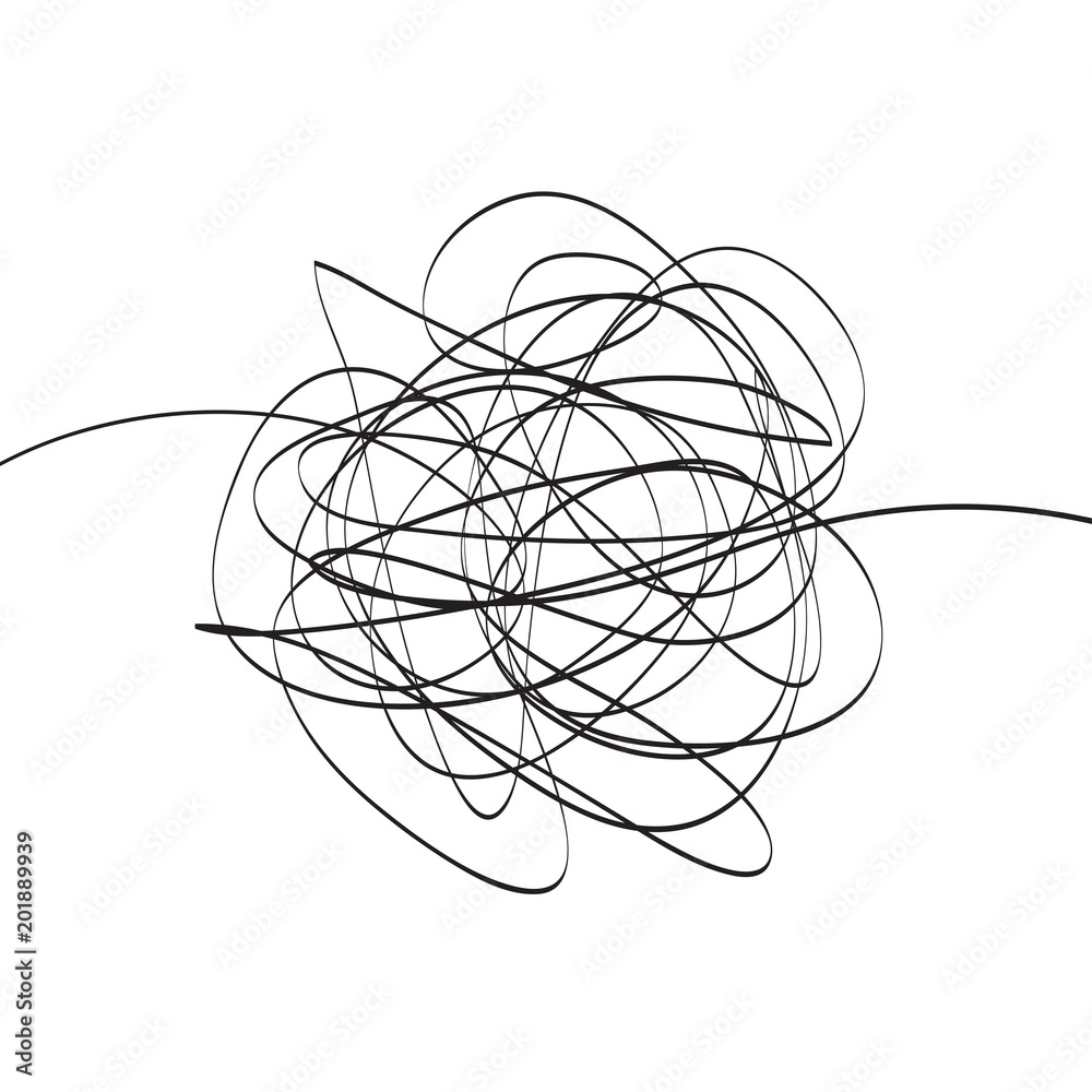 Chaos. Abstract texture. Random chaotic lines. Hand drawn dinamic scrawls. Black and white illustration. Background with lines. Universal texture. Art creation Chaos. Abstract texture. Random chaotic lines. Hand drawn dinamic scrawls. Black and white illustration. Background with lines. Universal texture. Art creation