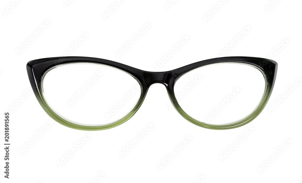 Glasses isolated on white background for the design of portraits Glasses isolated on white background for the design of portraits