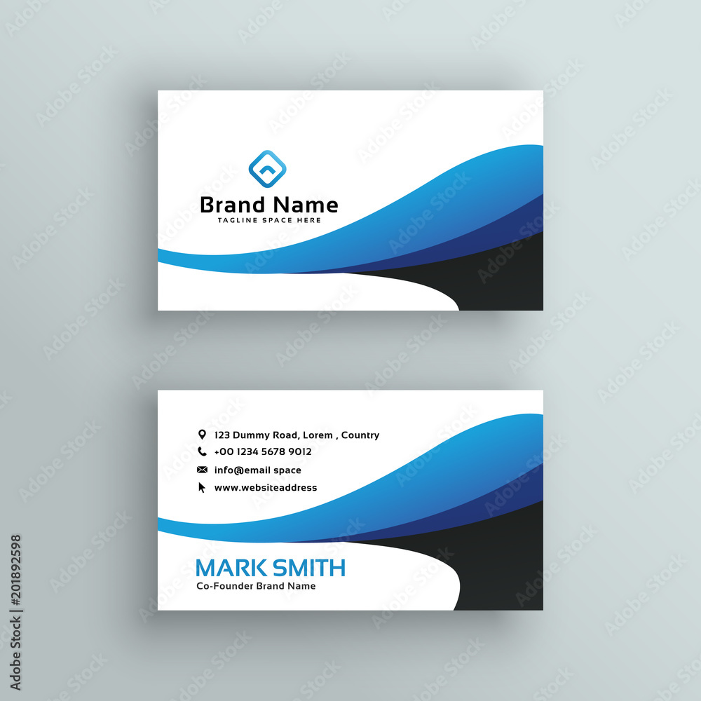 Naklejka premium modern creative business card vector design