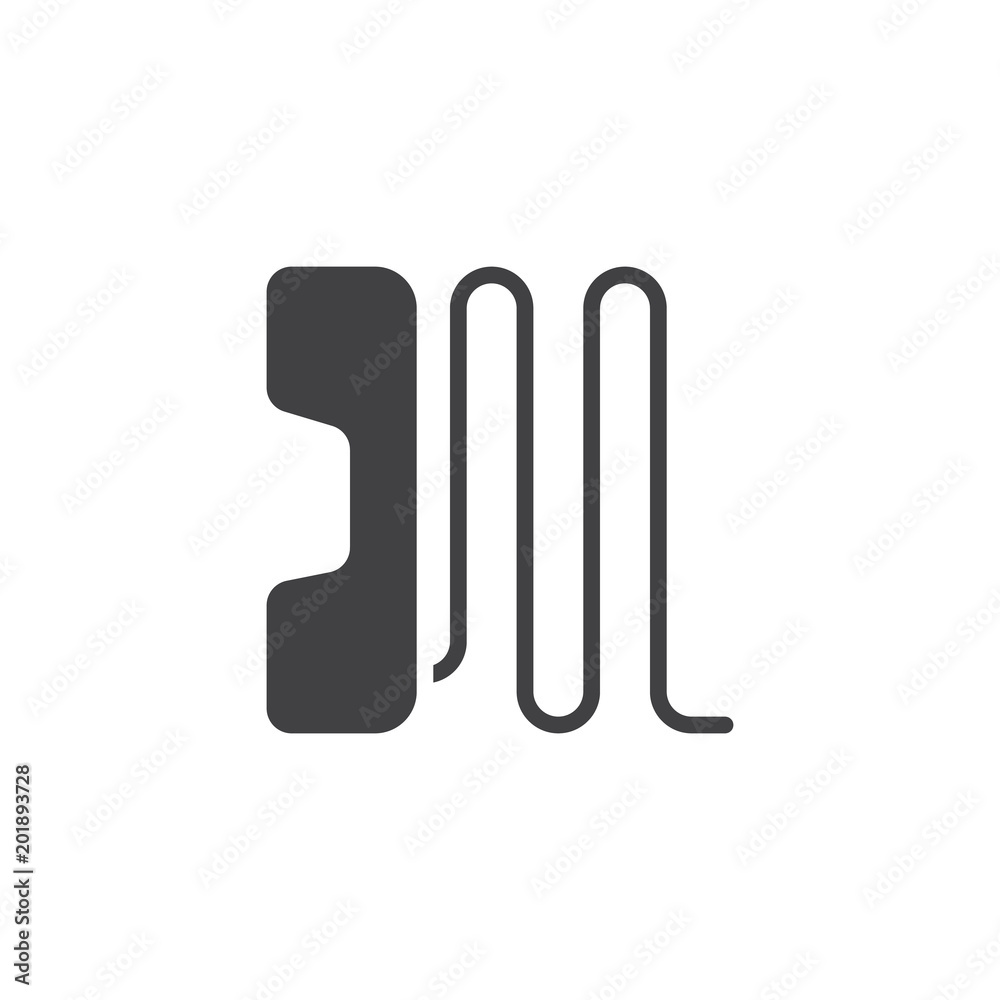 Telephone handset vector icon. filled flat sign for mobile concept and web design. Phone simple solid icon. Call symbol, logo illustration. Pixel perfect vector graphics Telephone handset vector icon. filled flat sign for mobile concept and web design. Phone simple solid icon. Call symbol, logo illustration. Pixel perfect vector graphics