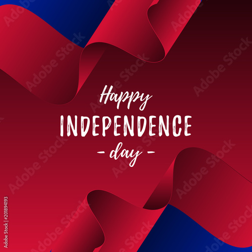 Banner or poster of Haiti independence day celebration. Haiti flag. Vector illustration.
