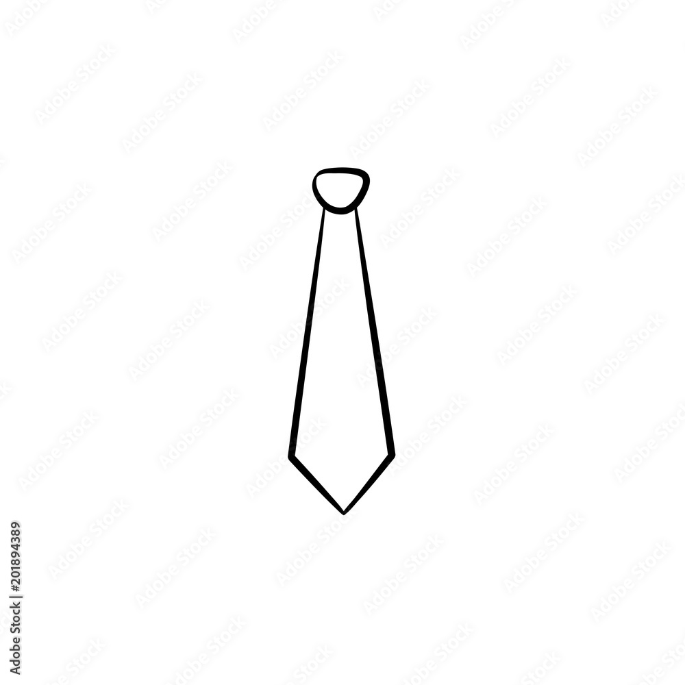 Tie hand drawn outline doodle vector icon. Sketch illustration of tie for print, web, mobile and infographics isolated on white background. Tie hand drawn outline doodle vector icon. Sketch illustration of tie for print, web, mobile and infographics isolated on white background.