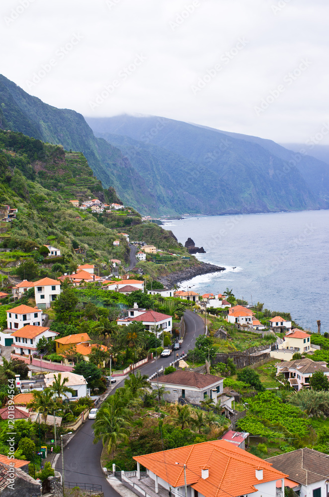 Coast near Ponta Delgada, Madeira island, Portugal